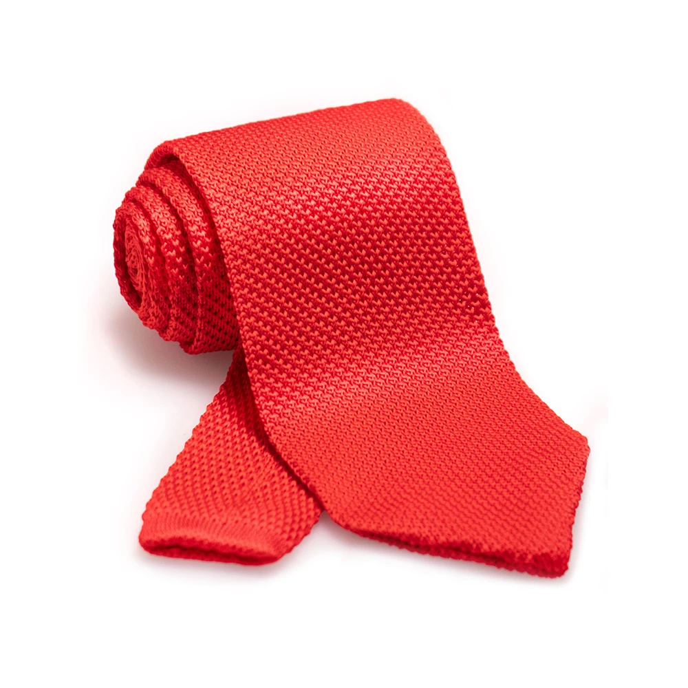 Neuer Stil, modische Herren-Krawatte in Uni-Farbe, 8 cm, gestrickte Krawatten, Baumwollkrawatten für Herren, Business-Hochzeitskrawatte, Accessoires, Geschenk – Detail 10