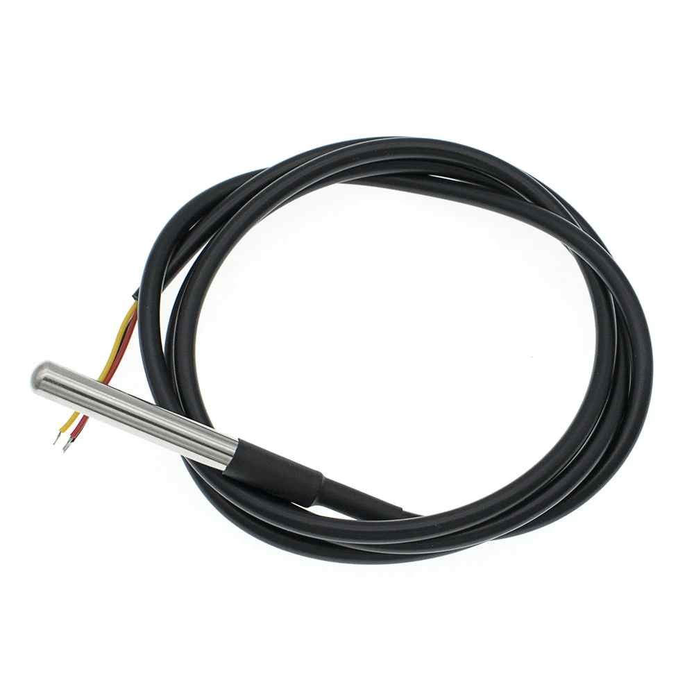 DS18B20 Stainless Steel Package 1 Meter/3meters Waterproof 18b20 Cable Probe Temperature Sensor