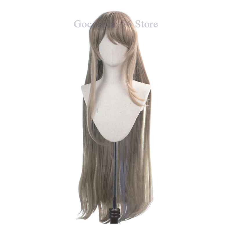 Rita Rossweisse-Perruque de Cosplay pour Adulte, Cheveux Longs et Lisses, en Lin Mixte, Violet Clair, 100cm