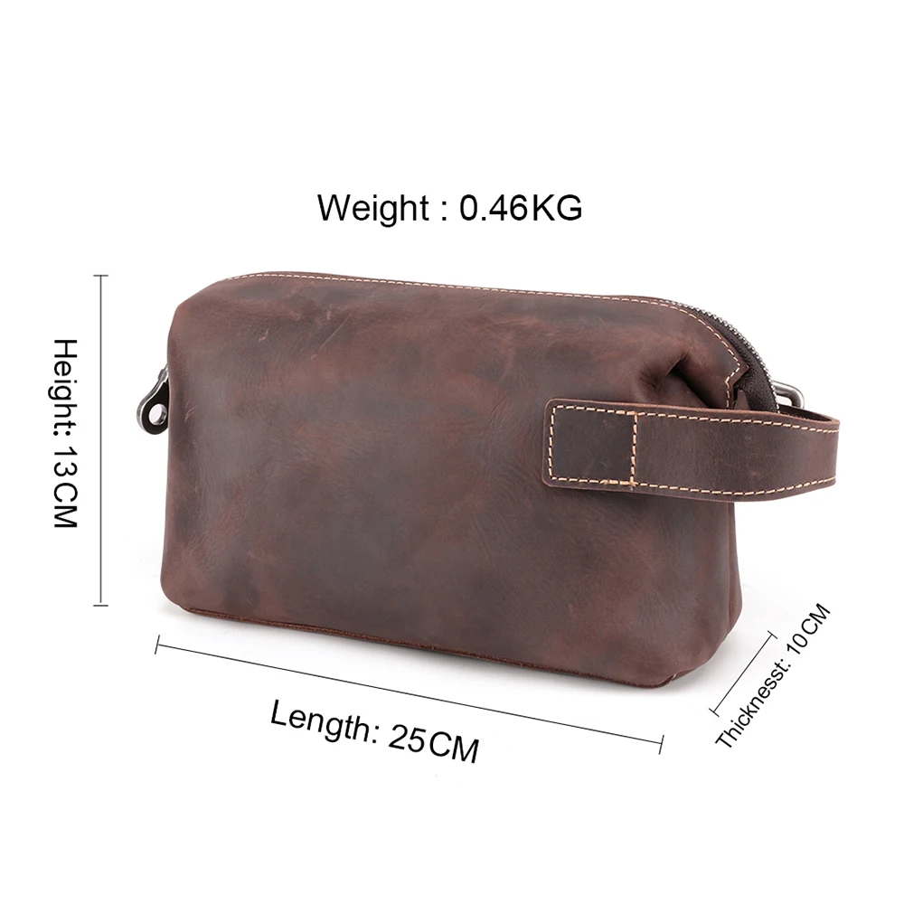 JOYIR Genuine Leather Men Clutch Wallet Male Card Holder Crazy Horse Leather Cigarette Long Purse Pouch Big Capacity Handy Bags