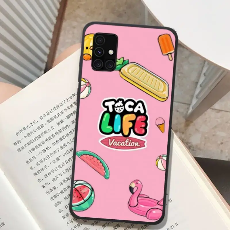 Toca Boca Life serii Toca Life świat gry etui na telefon do Samsung A91 01 10S 11 20 21 31 40 50 70 71 80 A2 rdzeń A10