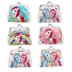 New Mini Unicorn Coin Purses Girl Sweet Cute Children Kawaii Cartoon Change Holder Women Portable Small Storage Wallet Money Bag