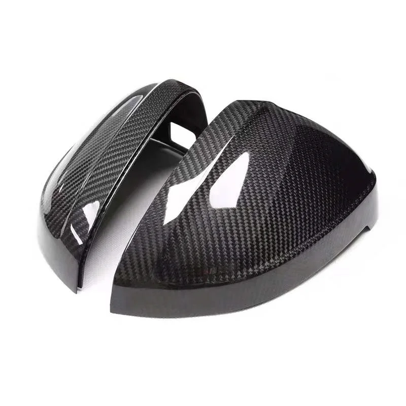 Substituição Estilo Real Carbon Fiber Car Wing Mirror Capas, Tampa de Vista Traseira, Estilo do carro, Audi A4 S4 RS4 B9 A5 S5 RS5