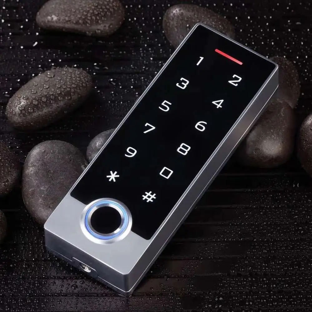 Waterproof Touch Metal 125khz RFID Fingerprint Access Control Electronic Door Lock Electric Gate Opener W/ Backlight 10000 user