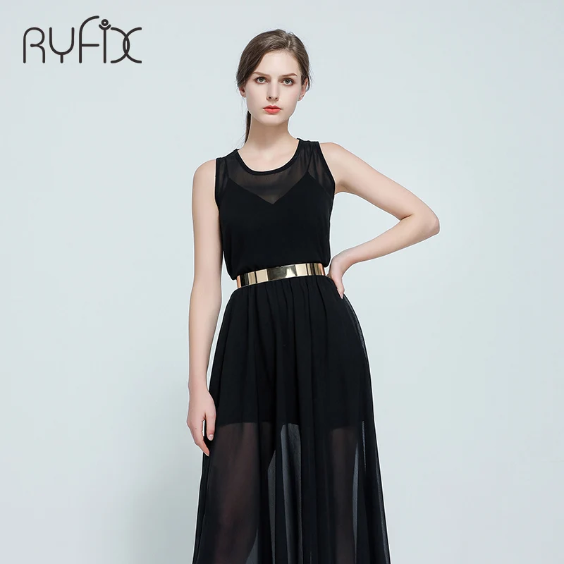 Women Punk Full Metal Mirror Skinny Waist Belt 2024 Metallic Gold Plate 3cm Wide Chains Lady Ceinture Sashes for Dresses BL02-2