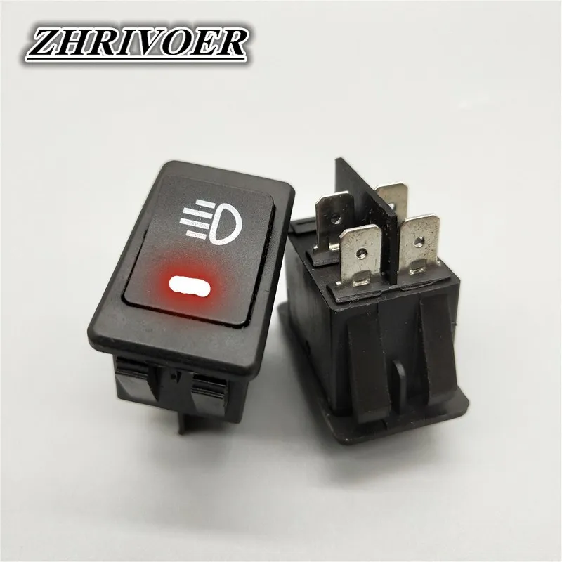 Automobile and Motorcycle Fog Light Switch LED ASW-17D 12V 35A 4Pin