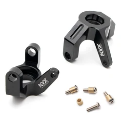 KYX Racing Heavy Duty Aluminum Alloy CNC Machined Front Steering Knuckles Upgrades Parts for RC Crawler Car Axial Wraith 90048