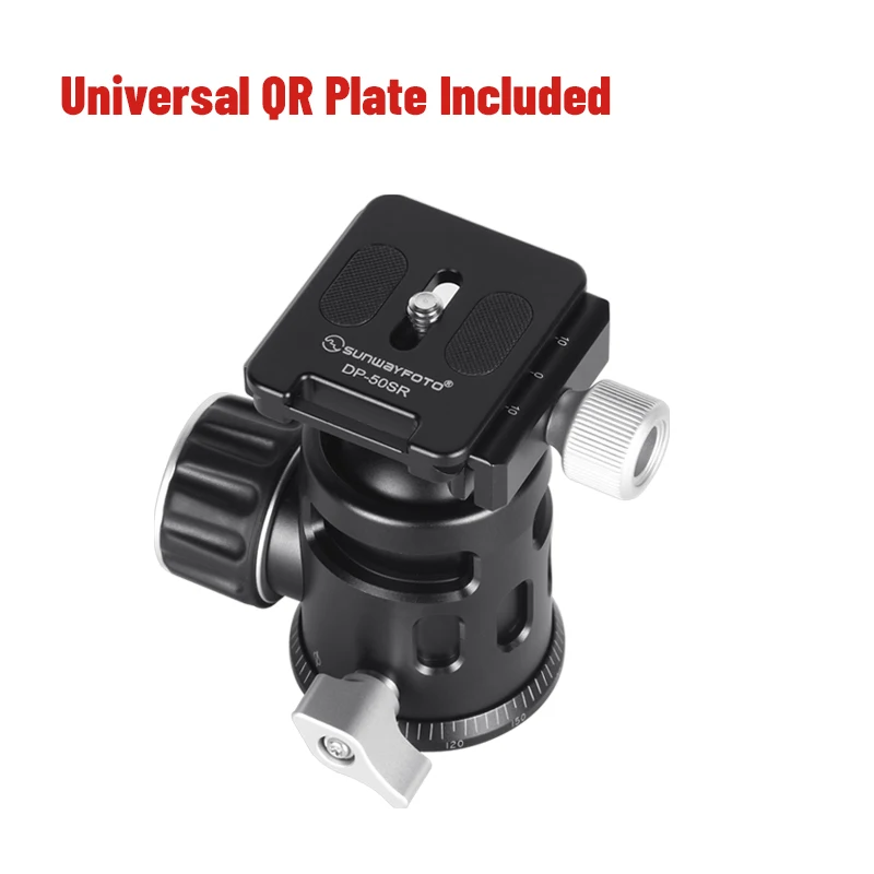 SUNWAYFOTO EB-36Tripod Phones Tripod Ball Head Quick Release Clamp For DSLR Panoramic BallHead Release for Arca Head Plate