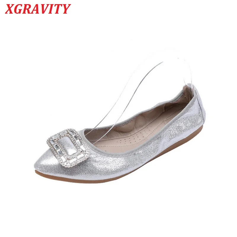 

C364 New Summer Shoes Elegant Pointed Toe Casual Flats All Matched Square Lock Design Female Flat Shoes Ballet Loafer Girl Shoes