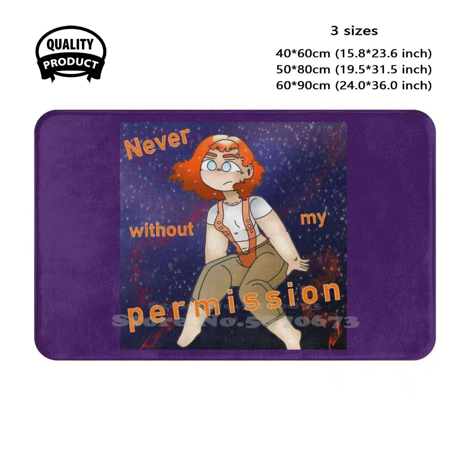 Leeloo Soft Cushion Home Carpet Door Mat Car Rug Leeloo Thefifthelement The Fifth Element Galaxy Metoomovement Girls Girl Power