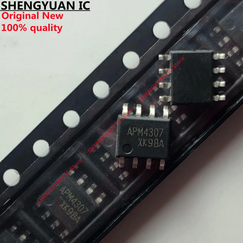 10Pcs/lot APM4307 APM4307KC-TRG APM4307KC-TRL APM4307KC SOP-8  P-Channel 30-V (D-S) MOSFET 100% new imported original