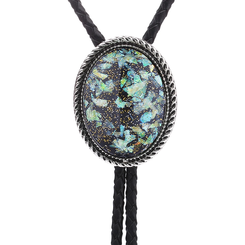 New style sanded gem bolo tie Indian aboriginal totem men and women bolo tie collar rope