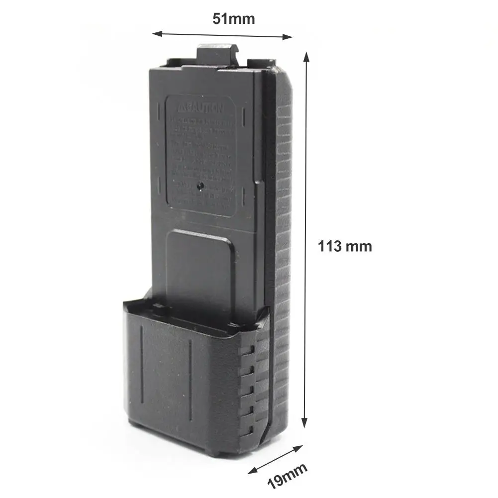 Caja de almacenamiento de 6 pilas AA para Radio bidireccional Baofeng UV5R 5RA 5RB 5RA Plus BL5L