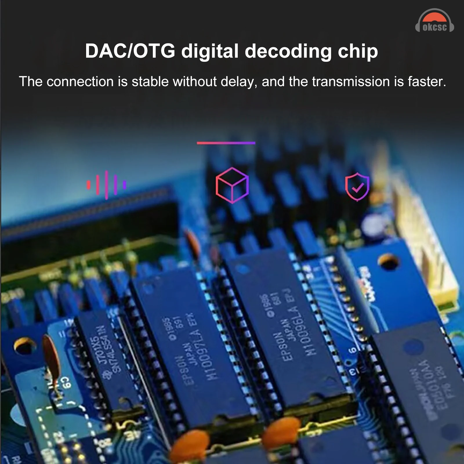 Кабель Lighting от okscc к USB C преобразователю для iPhone 13 12 Pro Max, усилители, декодеры DAC Litz Wire USB Type C кабель декодирования