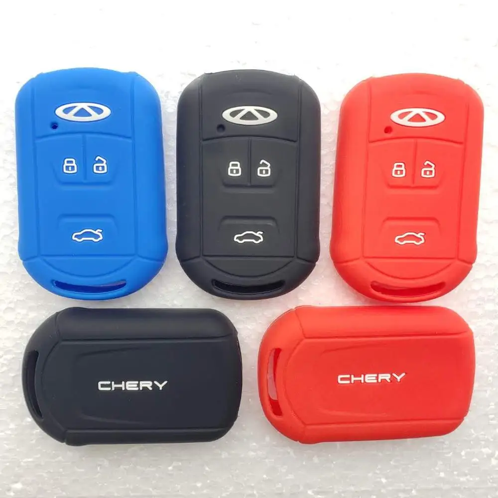 Car Key Cover Holder For Chery Tiggo 3 5 Key Case For Chery ARRIZO 3 7 Silicone Holder Bag