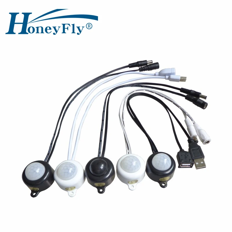 HoneyFly Infrared Sensor Delay Switch Used Inside Cabinet (Open Door, Light on/Close Door, Delay Off) Light Switch 40W 5-24V