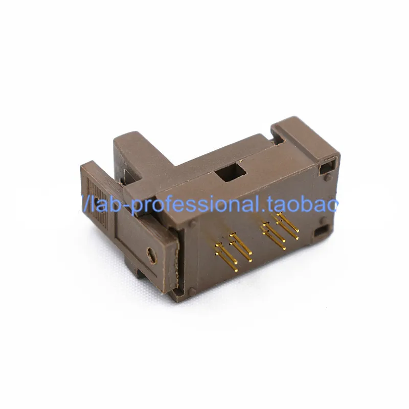 IC Test and Burn-In Socket MSOP8 Gold Plated High Temperature Aging Holder Socket 0.65MM Spacing