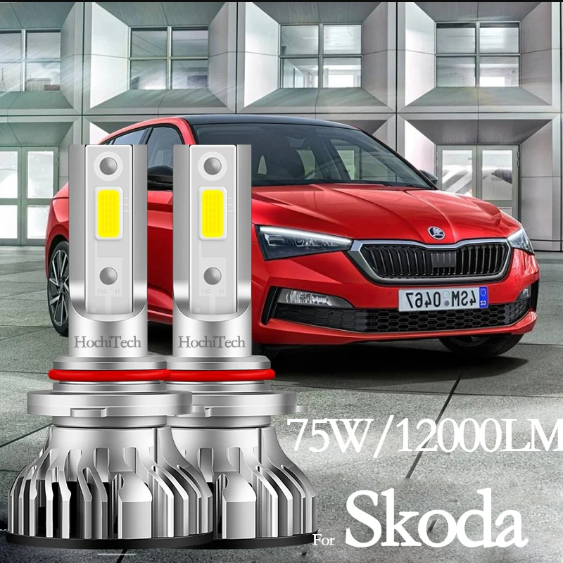 

Светодиодные противотуманные лампы для Skoda Octavia Fabia Superb Yeti Rapid Citigo Kodiaq Karoq Kamiqa, дальний и ближний свет, противотуманные фары H1 H7 H11
