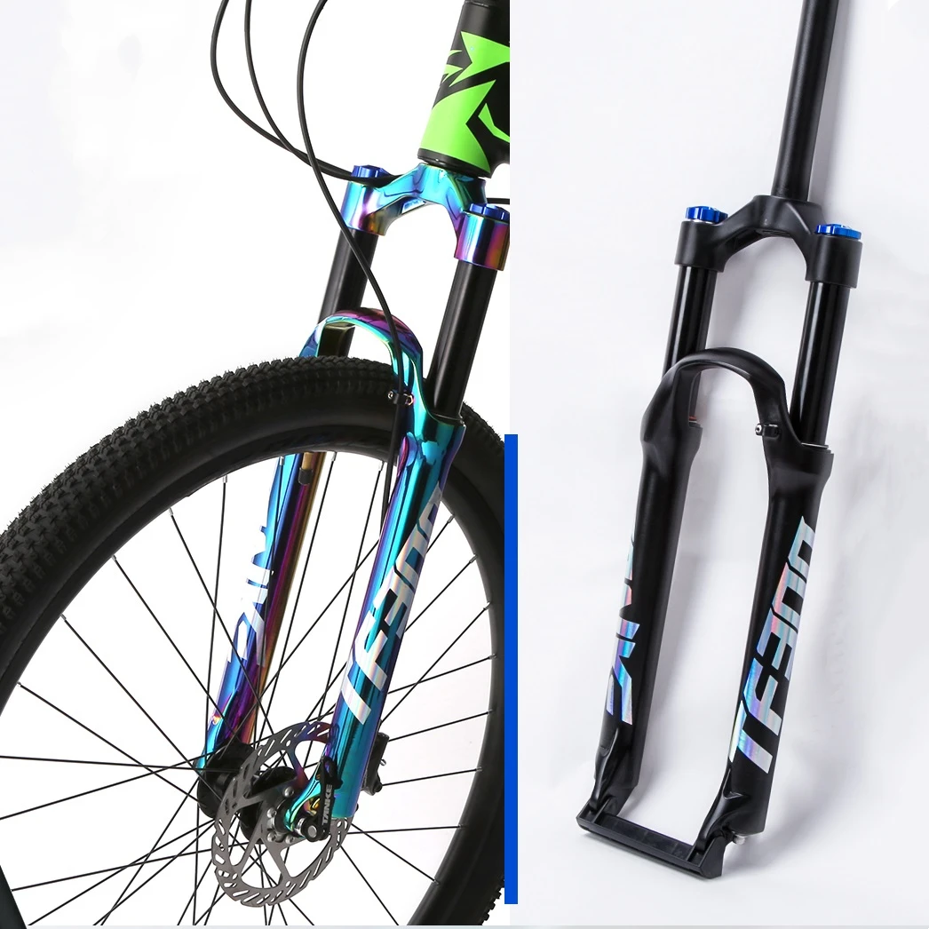 

Bicycle Fork MTB Supension Air Fork 27.5 Inch 29er Mountain Bike Shock Absorption 100*9mm Oil and Gas Fork Bicycle Accessories