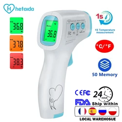 hetaida Baby Digital thermometer Forehead infrared Digtal Clinical thermomete For children kids adults Fever Non-contact Meter