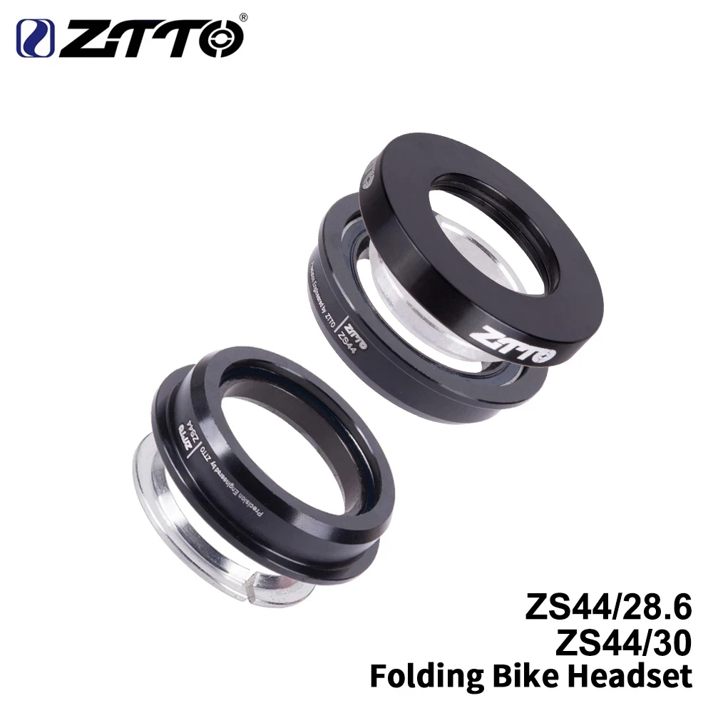 ZTTO Faltrad-Headset ZS44-Headset 44 mm Lenkung 1-1/8 28,6 mm gerades Rohr Mountainbike Low Profile halbintegriert 4444S