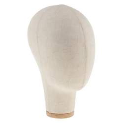 Hair Mannequin Head Canvas Block Manikin Head Wigs Holder for Wig Making Hat Display Styling Wig Head Stand