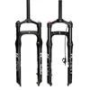 BOLANY MTB 스노우 포크 자전거 솔로 에어 프론트 서스펜션 팻 20/26 인치 알루미늄 합금 수동/원격 제어 자전거 전자 자전거 와이드 타이어 3