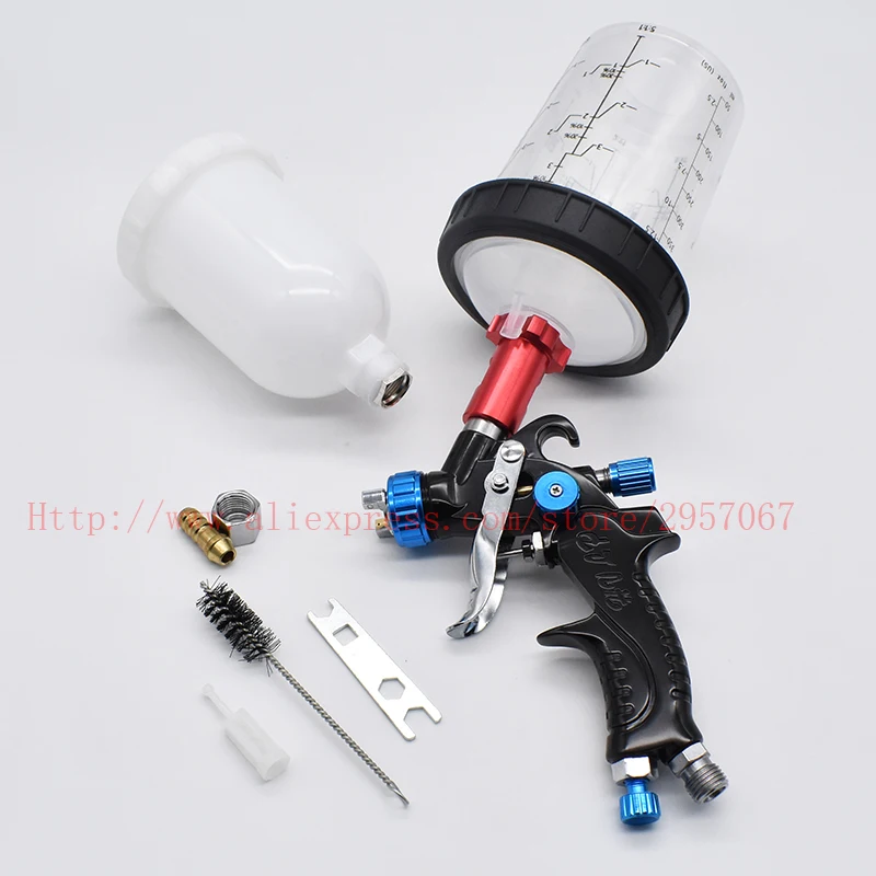 mini spray gun manual spray gun airbrush 1.0mm 160cc 400cc 600cc paint mixing cup spray gun adapter spray gun accessories