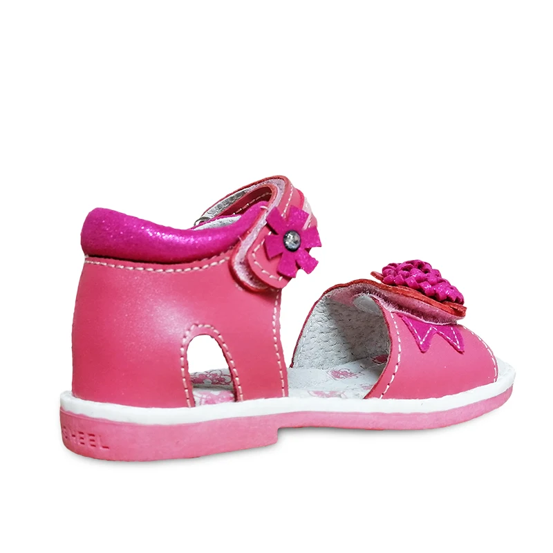 new Arrival 1pair Genuine Leather  Summer Orthopedic girl Sandals antiskid Children Shoes+inner 16-18.5cm, Kids Soft Shoes