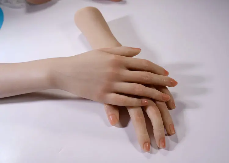 Free Shipping!! Customized Lifelike Color Hand Mannequin Silicone Joint Link Inside Hot Sale