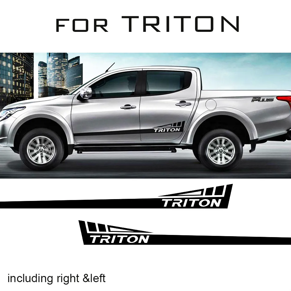 

2 шт., виниловые наклейки с рисунком воина для mitsubishi l200 triton