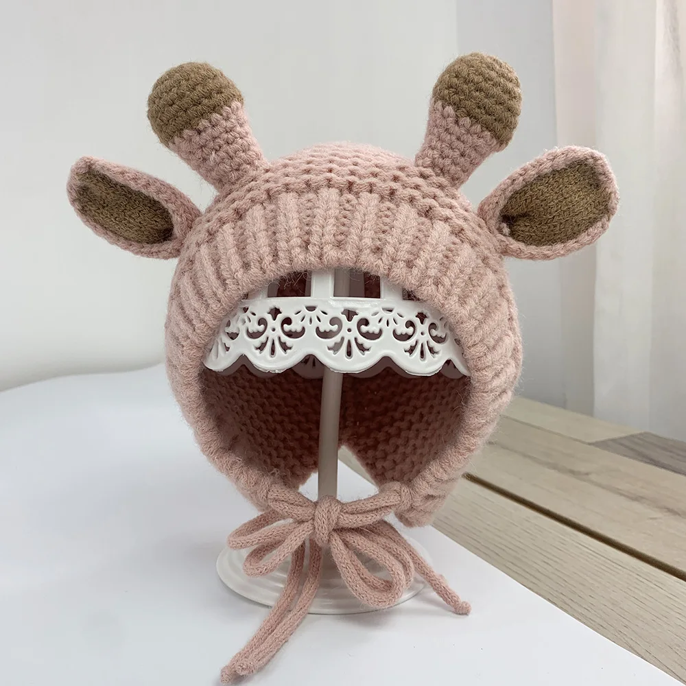 2020 Fawn look Thicken knitted hat winter warm hat Skullies cap beanie hat for Kids boy and girl 10