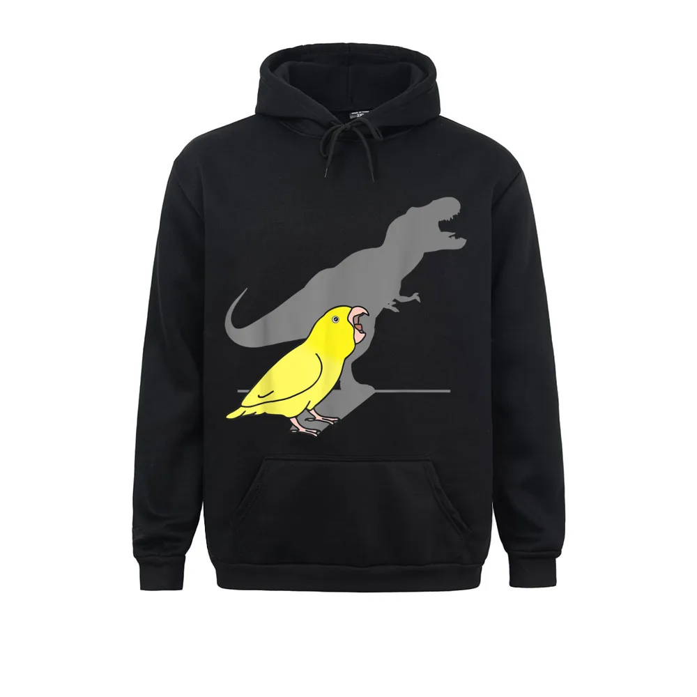 

Cute Dinosaur Parrot Funny Bird T-Rex Yellow Parrotlet Sweatshirts For Men Geek Labor Day Hoodies Long Sleeve Brand New Hoods