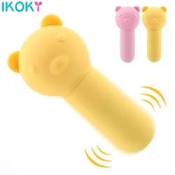 USB charging Bullet Vibrating Egg Little Bear Vibrator Clitoris Stimulator Sex Toys for Women 10 Frequency G-spot Massager