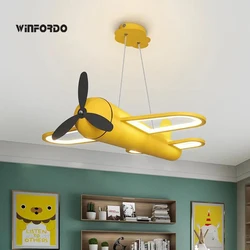 2024 Modern Led Chandelier Airplane Lamp For Home Children Room Kids Baby Boys Colorful Lighting