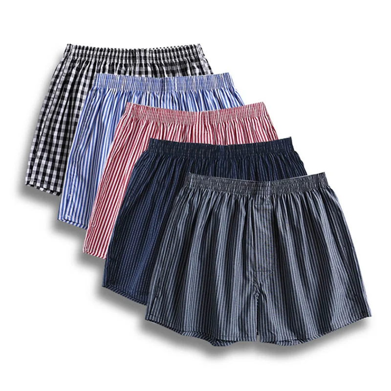 Simple plaid Summer sexy shorts men sleep bottoms Korea fashion mens sleepwear shorts sheer homewear Arrow pants men Y