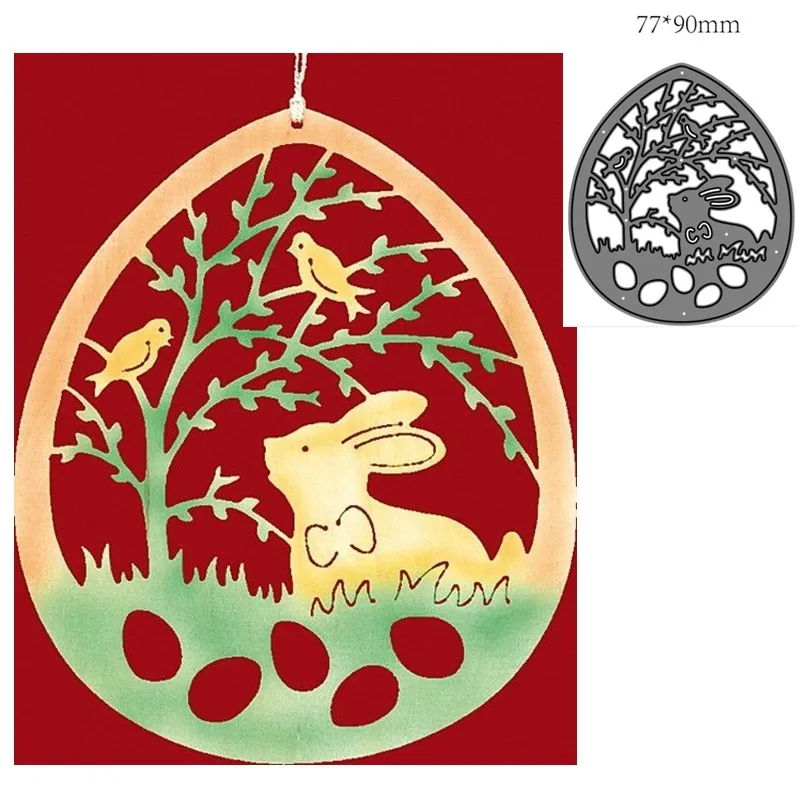 

Металлические штампы вырезанные формы животные кролик пасхальное украшение для скрапбукинга бумаги ремесло Нож Форма лезвие перфоратор трафареты