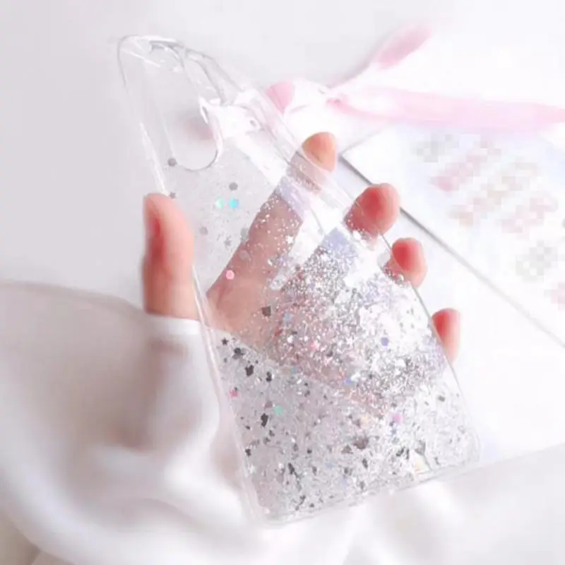 Bling Glitter etui na telefony do samsung galaxy A41 A415 A415F DS krzemu miękki futerał pełna pokrywa dla samsung A 41 451 451F tylna okładka