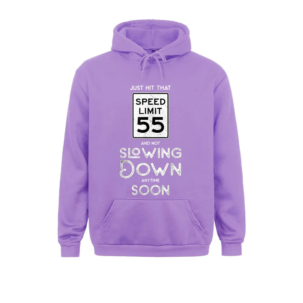 55th Birthday Idea Speed Limit Sign 55 Mph Funny Driving Sweatshirts For Adult Long Sleeve Men Hoodies Hip Hop Clothes Geek