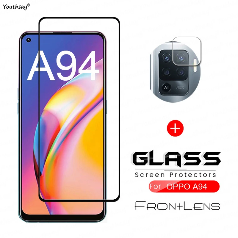 For OPPO A94 Glass Screen Protector Tempered Glass For OPPO A94 5G Glass for OPPO A94 Protective Film Camera Lens Protector