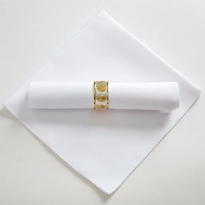 48x48cm Cloth Napkins Wedding Banquet Decoration Polyester Table Napkins Party Restaurant Solid Color Serving Napkins Fabric