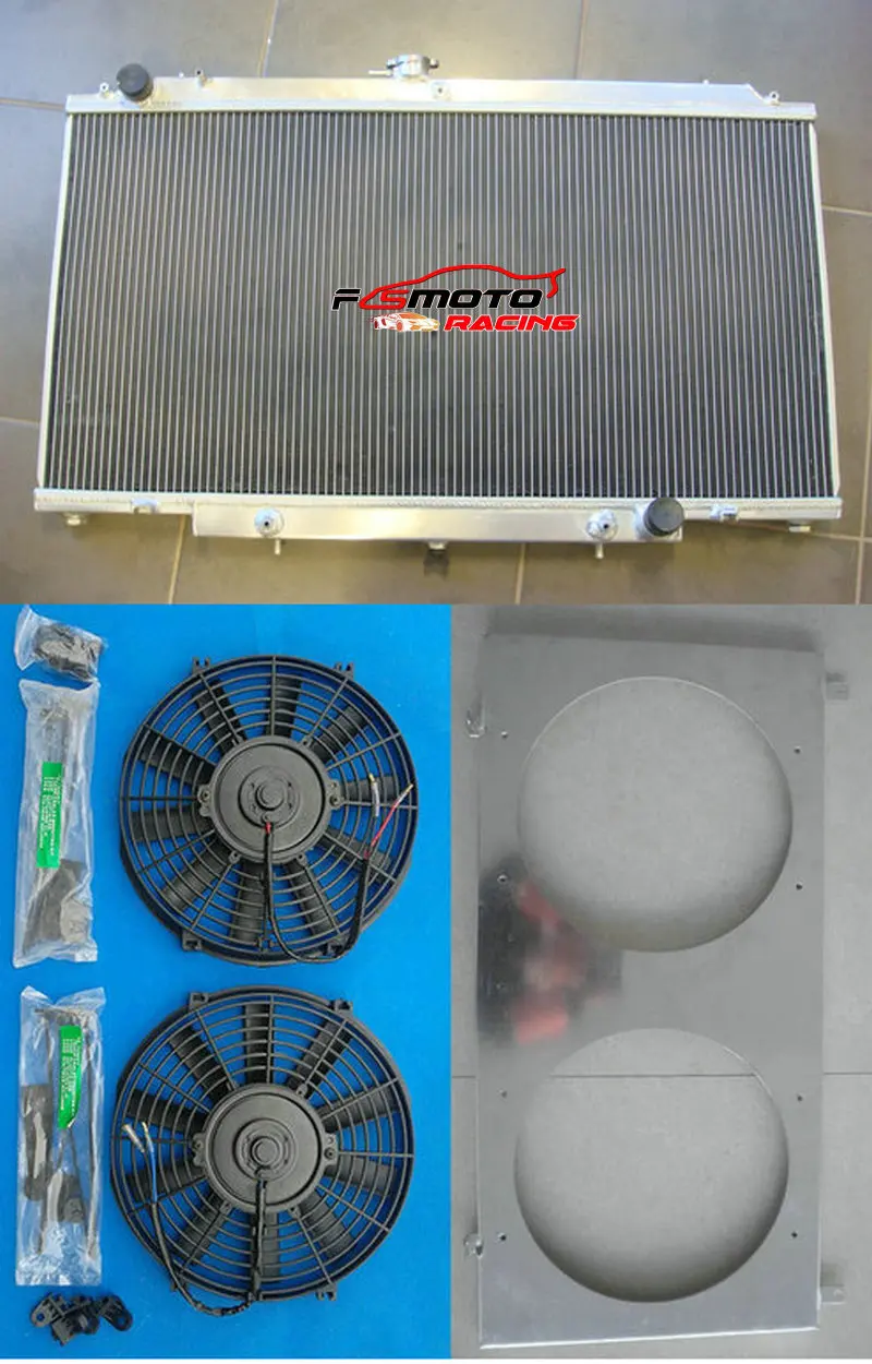 

Aluminum Radiator + Shroud + Fan Cooling For Nissan GU Patrol Y61 petrol 4.5L 98-01 1997-2001 01 00 99 98