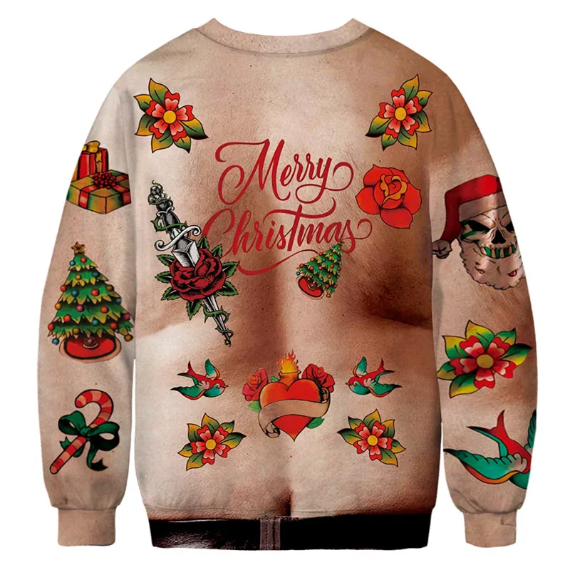 Unisex Ugly Christmas Sweater For Men Women 3D Funny Print Pullover Hoodies Sweatshirts 2020 Autumn Winter Sweaters Jumpers Tops