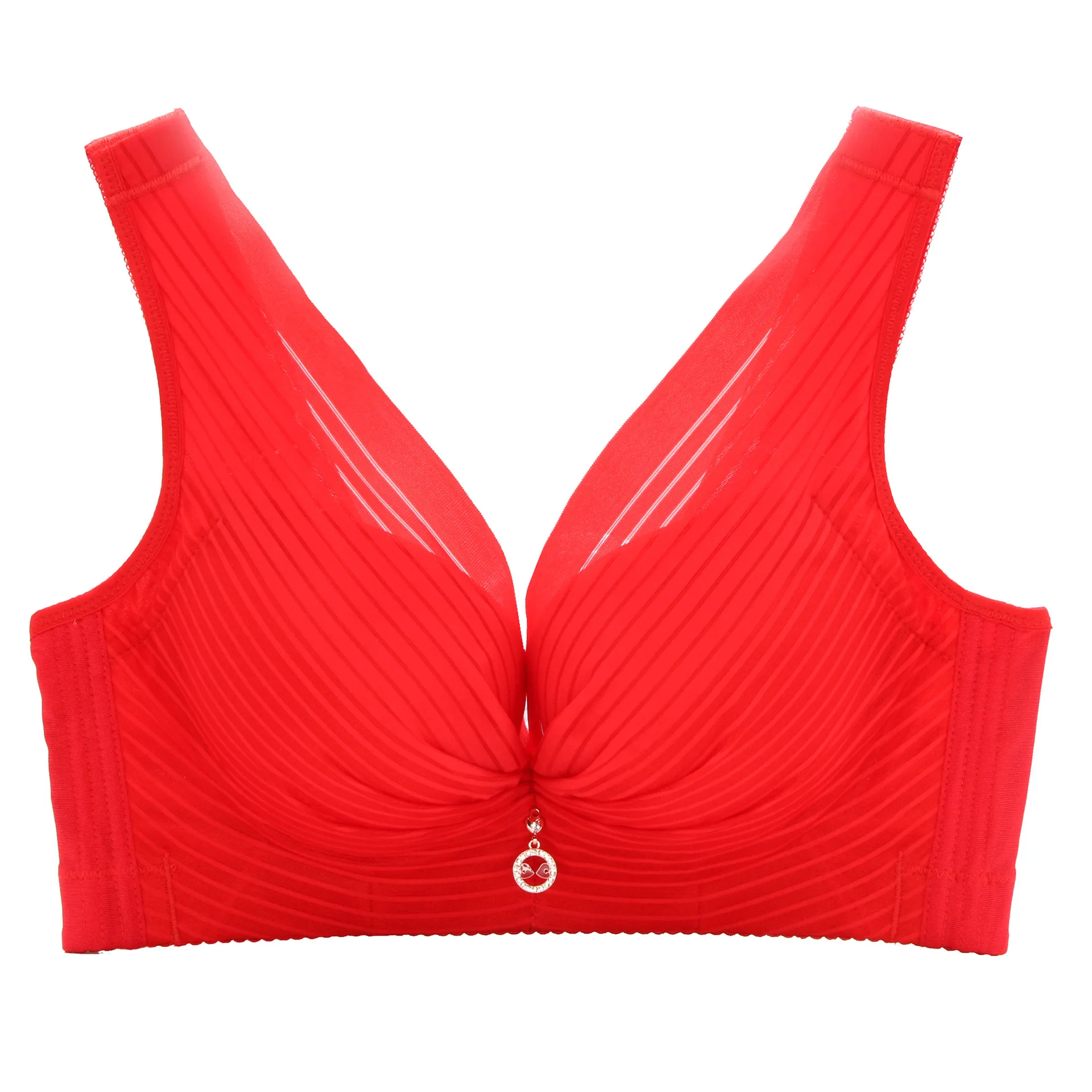 Oversized bra fat mm100 kg new gathering ultra-thin no steel ring, add fertilizer to increase the cup two-breasted underwear