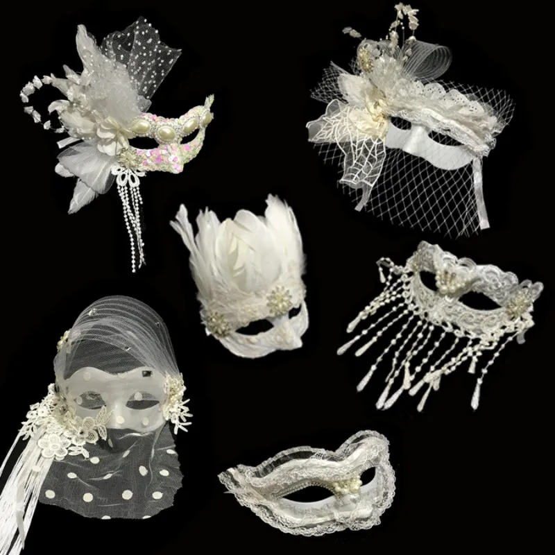 

H3312 Custom White Feather Eye Mask Women Adult Halloween Christmas Party Ball Cute Beauty Fashion Elegant Masks Accessories