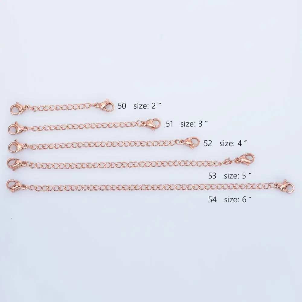 

10pcs Stainless Steel Rose Gold Double Lobster Clasp Connector Chains For DIY Jewelry Making Findings Bracelet Necklace