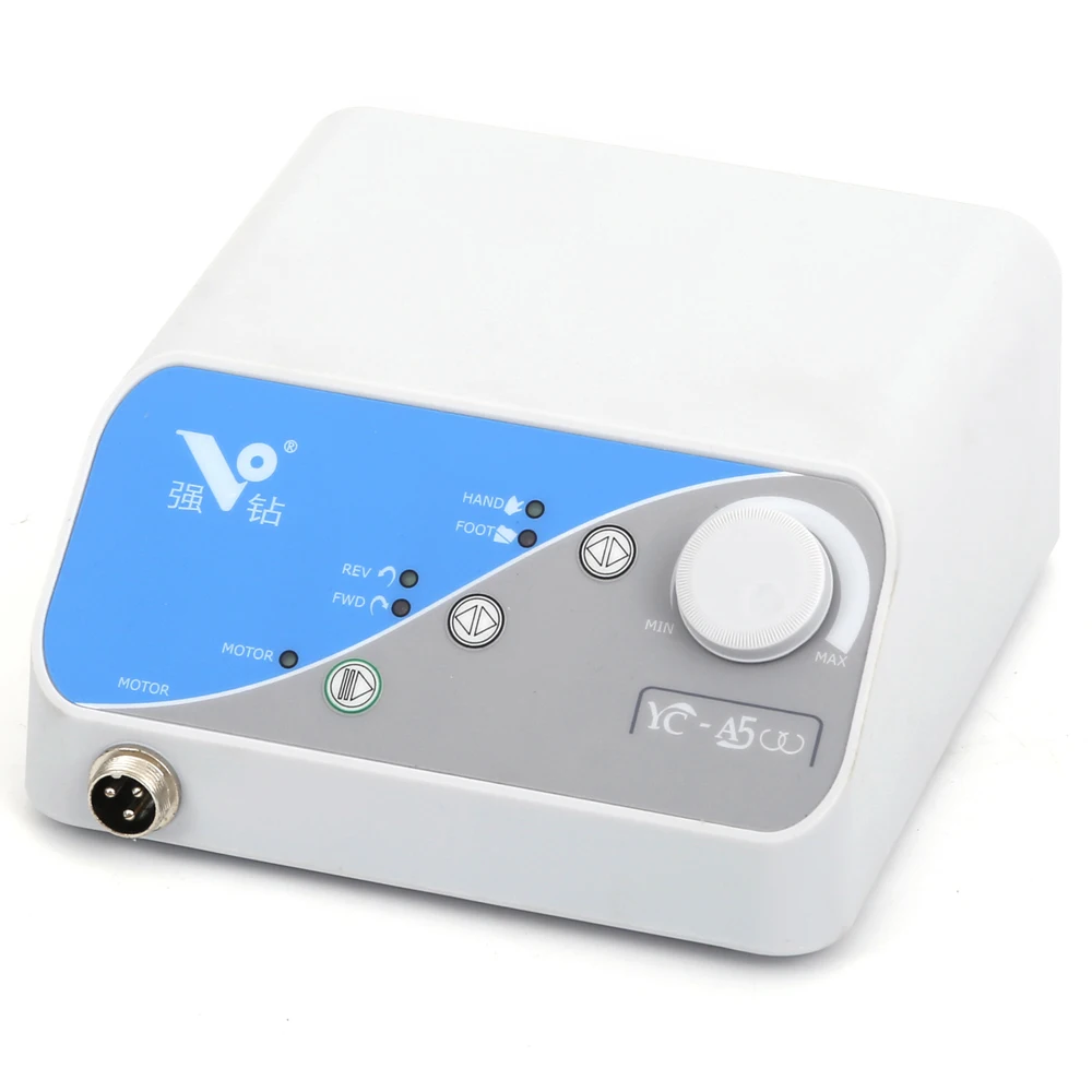 STRONGDRILL YC-A500 Non-Carbon Borstelloos laboratorium Tandheelkundige Micromotor Polijsten nagels handstuk lager geluidsniveau met 2.35mm chuck