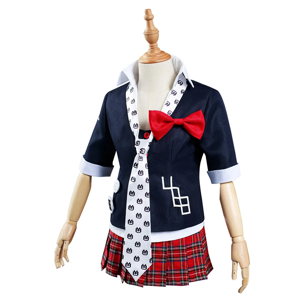 Kids Children Danganronpa Enoshima Junko Cosplay Costume Uniform Skirt Outfit Halloween Carnival Suit Women Girl New Year's Gift