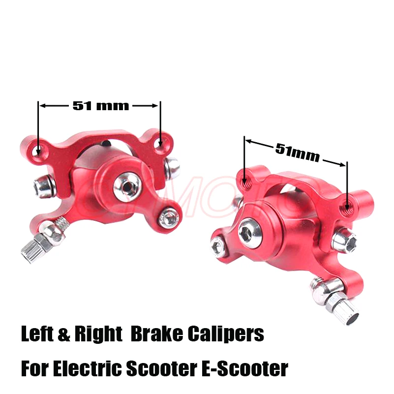 Electric Scooter Disc Brake 10 Inch Left Right Brake Caliper Mechanical Disc Brake Scooter Replacement Accessories Electric Sco