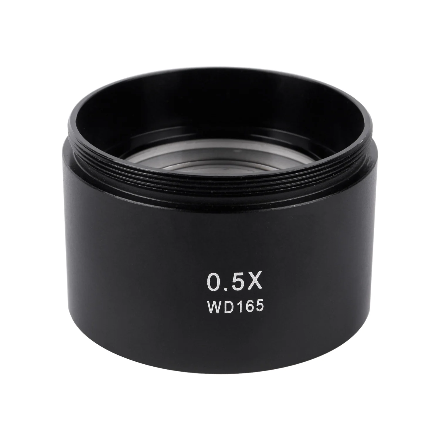 Lente de vidrio de objetivo auxiliar Barlow WD165 para Zoom 180X 130X, lente de montaje en C, cámara de microscopio de Video industrial, 0,75 X, 0,3